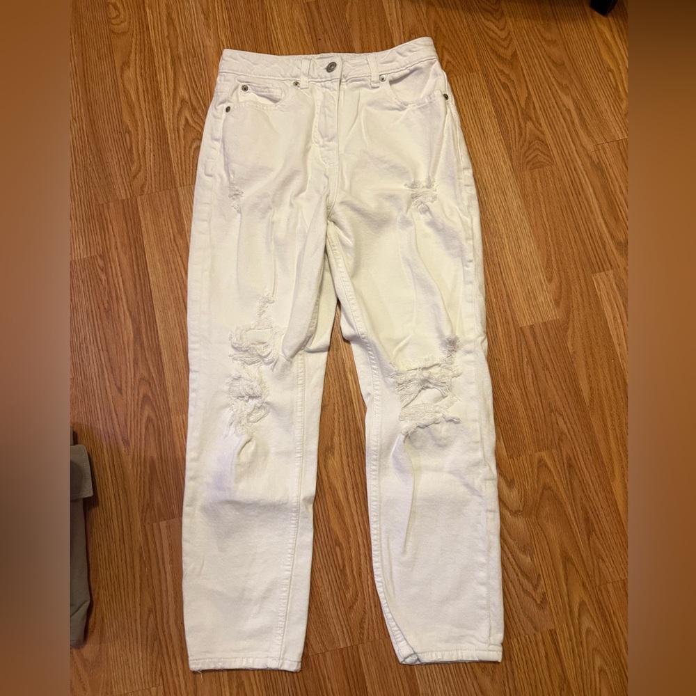 White Distressed Jeans